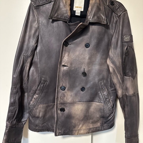 Diesel Other - Diesel Men's Distressed leather Coat